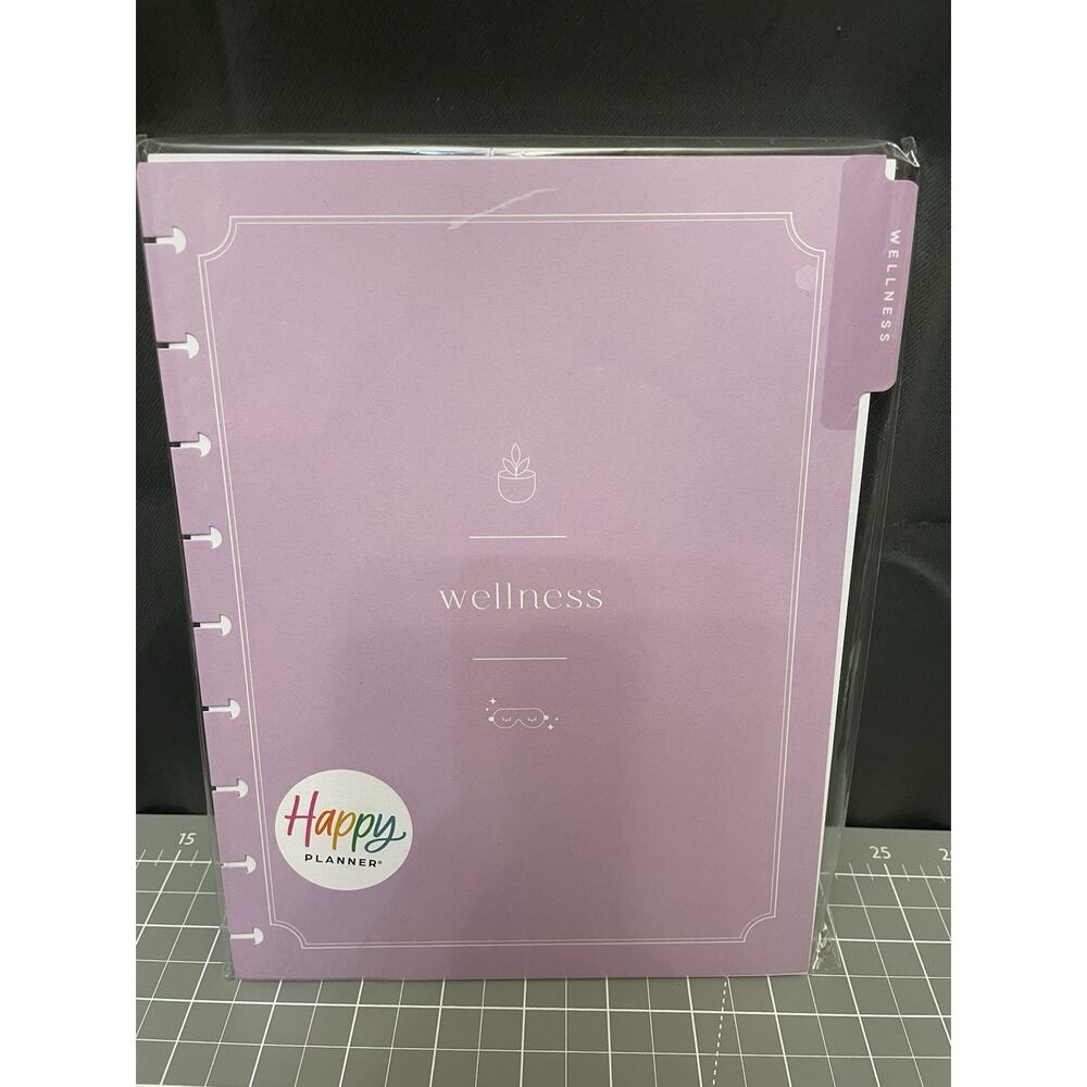 Happy Planner Classic 9 Disc Wellness Layout 6 Mo Extension Undated Neutral